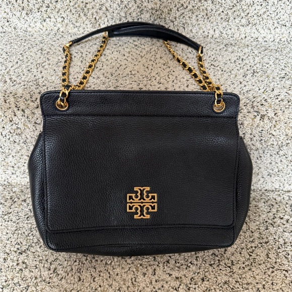 Tory Burch Handbags - Tory Burch Black Leather Shoulder Bag